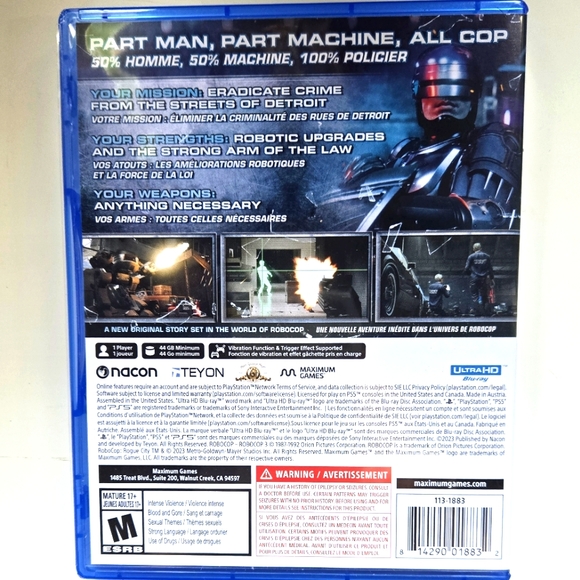 RoboCop Rogue City Game for Playstation 5 PS5 - Picture 2 of 4